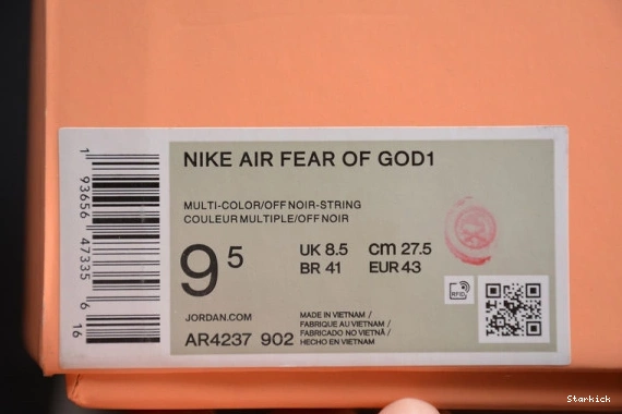 Nike "The God Question" of String AR4237-902 Air Fear 1 0325